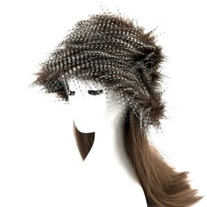 Black & White Faux Fur Fuzzy Reversible Unisex Bucket Hat